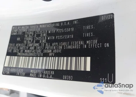 2022 Toyota Corolla Cross Xle from USA, damaged, VIN 7MUDAABG0NV027076